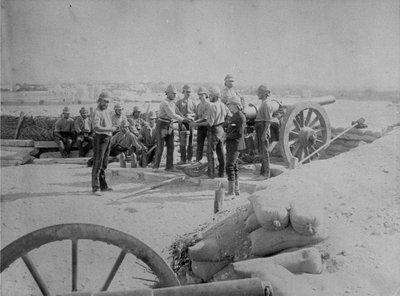 1882年のアレクサンドリア占領後のイギリス軍 作： English Photographer